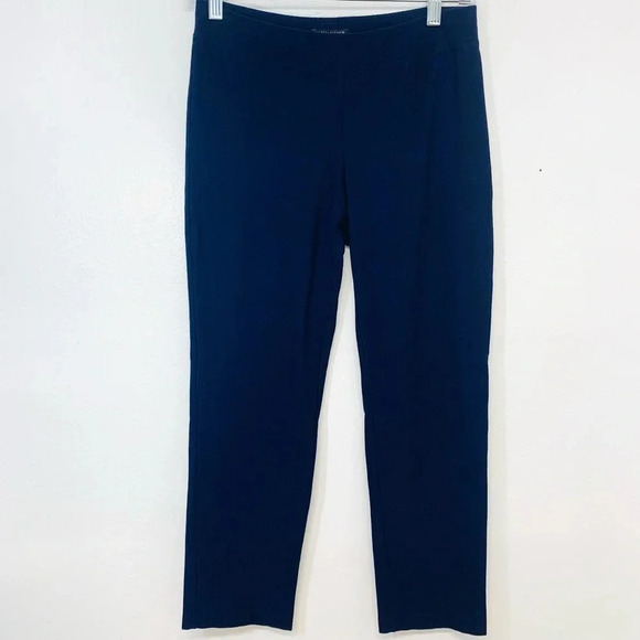 Eileen Fisher Petite Pants Leggings PP  Pull On Blue Capri Crop Athleisure Work - Picture 1 of 11